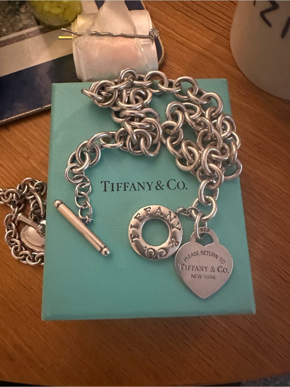 Tiffany & Co. Silver Heart Toggle (Return To Sender) Necklace - Picture 3 of 8